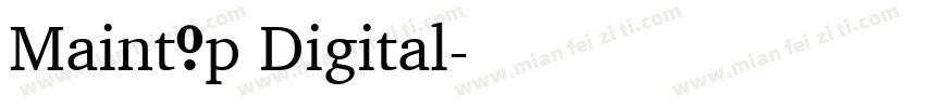 Maintop Digital字体转换